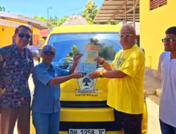 Kendaraan Operasional Partai Golkar Tiba dan Diterima DPD II Partai Golkar Malaka
