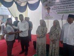 Bupati Deliserdang Berjemur di Galang,Berbagai Bantuan Diserahkan
