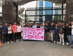 Aksi Unjuk Rasa HIPMASU Berujung Ricuh, Minta Poldasu Dan Kajatisu Periksa Pemenang Tender Rahmadan Fair 
