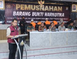 Sat Res Narkoba Polrestabes Makassar.Laksanakan Giat Pemusnahan Barang Bukti Terkait Giat Ungkap Kasus TP Narkotika Dari Rekan Rekan