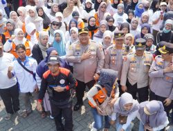 Polres Pasuruan Sukses Jamin Kelancaran Aksi Buruh  Dari Start Hingga Finish