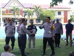Siaga Mayday 2025, Kapolres Magetan Cek Kesiapsiagaan Peleton Dalmas: “Tetap Waspada Meski Situasi Kondusif”