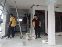 Polres Kediri Peduli, Mushola yang Tersambar Petir di Sitimerto Direnovasi
