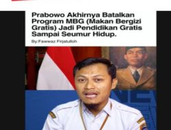 Program MBG Tetap Berjalan, Waspada Narasi Pemberhentian Program Yang Tidak Berdasar