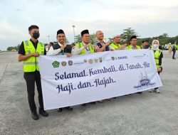 Bea cukai Kuala Namu Sambut Kepulangan Kloter Pertama Jemaah Haji Embarkasi Medan