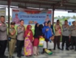 Polsek Batu Ampar dan Bulog Gelar Gerakan Pangan Murah, Warga Antusias Serbu Pasar Murah