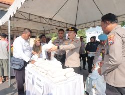 Gerakan Pangan Murah Polres Bojonegoro Disambut Antusias Warga 30 Ton Beras Habis Terjual