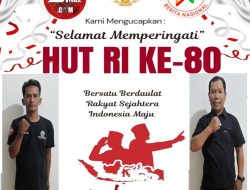 Arifin Sulsel dan Samsul Bahri Ucapkan Selamat HUT ke-80 Kemerdekaan RI