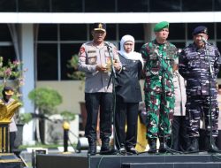 Polda Jawa Timur Gelar Apel dan Doa Bersama Forkopimda dan Puluhan Ormas Untuk Jogo Jatim