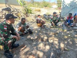 Satgas Pamtas Yonarhanud 15/DBY Gelar Anjangsana dan Edukasi Kesehatan di Perbatasan TTU