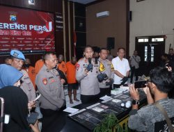 Operasi Tumpas Narkoba Polres Blitar Kota Amankan 9 Tersangka 1 Diantaranya Pemilik Lahan Ganja