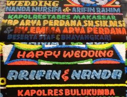 Doa dan Bunga Hiasi Pernikahan Wartawan Arifin – Nursifa