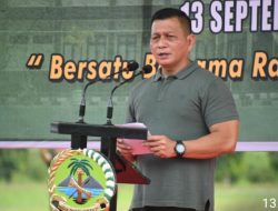 Korem 133/NW Rayakan HUT ke-7 dengan Syukuran dan Olahraga Bersama untuk Perkuat Soliditas Prajurit