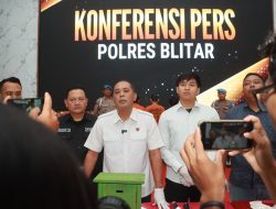 Polres Blitar Berhasil Ungkap Kasus Pencurian 4 Tersangka Diamankan