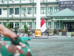 Kepala Staf Korem 133/NW Sampaikan Penekanan Pangdam XIII/Mdk Pada Upacara Bendera 17-an Bulan September 2025