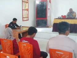 Kapolsek Paguyaman Pantai Polres Boalemo Melaksanakan Giat Tatap Dengan Pemerintah Bersama Masyarakat Desa Bangga.