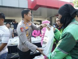 Polres Ponorogo Kembali Gelar Baksos Apresiasi Tukang Becak dan Ojol Solid Jaga Kambtimas