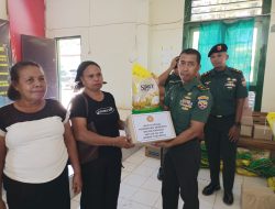 Kodim 1605/Belu Salurkan Bantuan Paket Sembako kepada 30 Warakawuri Sambut HUT TNI ke-80