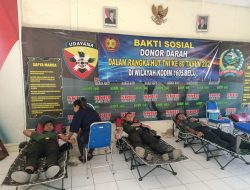 Sambut HUT TNI ke-80, Kodim 1605/Belu Gelar Bhakti Sosial Donor Darah