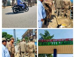 Satpol PP Tertibkan Pedagang Kaki Lima di Depan SDN 011 Kelurahan Sei Binti, Kecamatan Sagulung