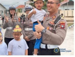 Polisi Sahabat Anak, Sat Lantas Polres Bintan Ajak Siswa TK Belajar Tertib Lalu Lintas Sejak Dini