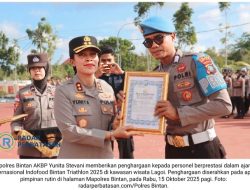 Dua Personel Polres Bintan Ukir Prestasi di Ajang Internasional, Kapolres Beri Penghargaan Langsung