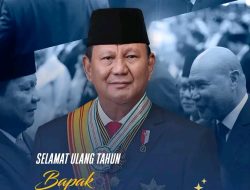Selamat Ulang Tahun untuk Presiden RI, Bapak Prabowo Subianto