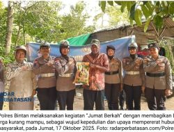 Polwan Polres Bintan Hadirkan Kepedulian Lewat “Jumat Berkah”, Wujudkan Polri Humanis dan Dekat dengan Masyarakat