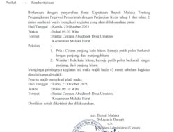 PPPK Kabupaten Malaka Diundang Ikuti Pengambilan SK dan Gladi Bersih