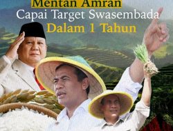 Presiden Prabowo Apresiasi Pencapaian Swasembada Pangan Nasional dalam Setahun di Bawah Mentan Amran