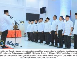 Bupati Bintan Kukuhkan FKUB 2025-2030, Tegaskan Kerukunan Umat Adalah Kunci Kemajuan Daerah