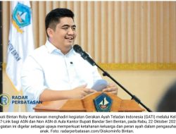 Bintan Jadi Pelopor Gerakan Ayah Teladan Indonesia, Roby Kurniawan: Ayah Adalah Pencegah Stunting Terbaik