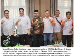 ORARI Lokal Bintan Jalin Kolaborasi dengan Pemkab, Roby Kurniawan Apresiasi Peran Vital dalam Komunikasi Daerah