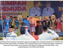Semangat Sumpah Pemuda Menggema di Bintan: Roby Kurniawan Ajak Generasi Muda Bergerak dan Bersatu