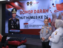 Humas Polri Gelar Donor Darah Serentak, Terkumpul 16.619 Kantong dalam Rangka Hari Jadi ke-74