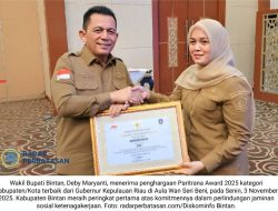 Bintan Sabet Juara Paritrana Award 2025, Bukti Nyata Kepedulian terhadap Pekerja