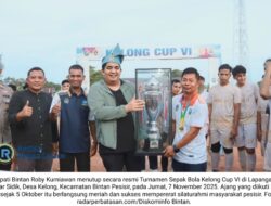 Excheel FC Juara Kelong Cup VI: Bupati Bintan Ajak Generasi Muda Menang dengan Sportivitas