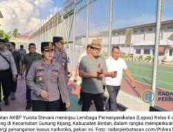 Kapolres Bintan Tinjau Lapas Narkotika Tanjungpinang, Perkuat Sinergi Cegah Peredaran Narkoba