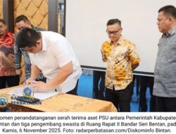 Bupati Bintan Terima Aset PSU Empat Perumahan Senilai Rp6,5 Miliar, Wujud Komitmen Tata Ruang Berkelanjutan