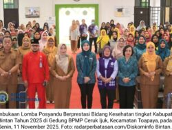 Pemkab Bintan Gelar Lomba Posyandu Berprestasi 2025, Hafizha Rahmadhani: Kader Adalah Garda Terdepan Kesehatan Masyarakat