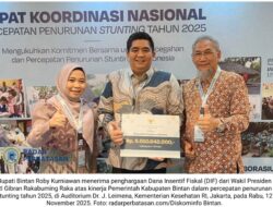 Kabupaten Bintan Raih Penghargaan Nasional, Terima Dana Insentif Rp5,9 Miliar untuk Penurunan Stunting