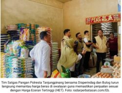 Satgas Pangan Tanjungpinang Pastikan Harga Beras Sesuai HET, Tak Ada Temuan Pelanggaran