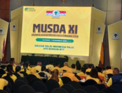 Melki Laka Lena Serukan Kekompakan Kader Golkar NTT, Alain Niti Susanto Resmi Pimpin DPD I