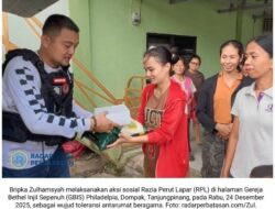 Razia Perut Lapar Polisi di Tanjungpinang, Toleransi Beragama Terasa di Halaman Gereja Menjelang Natal