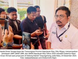UMP Kepri 2026 Naik, Batam Tertinggi Rp5,35 Juta, Berlaku Mulai 1 Januari