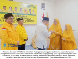 HUT ke-61, Golkar Tanjungpinang Gelar Doa Bersama dan Kirim Empati untuk Korban Banjir Sumatera