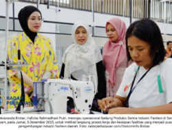 Sentra Fashion SKL Bintan Kian Berkembang, Hafizha Rahmadhani Tinjau Langsung Gedung Produksi Baru