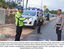 Motor Tersenggol Saat Disalip Mobil di Bintan, Seorang Pengendara Tewas