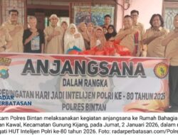 Intelijen Polri Berusia 80 Tahun, Sat Intelkam Polres Bintan Pilih Rayakan dengan Anjangsana ke Panti Jompo