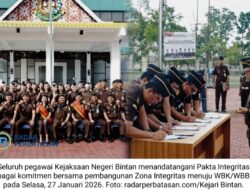 Kejari Bintan Canangkan Zona Integritas, Tegaskan Komitmen Menuju WBK dan WBBM